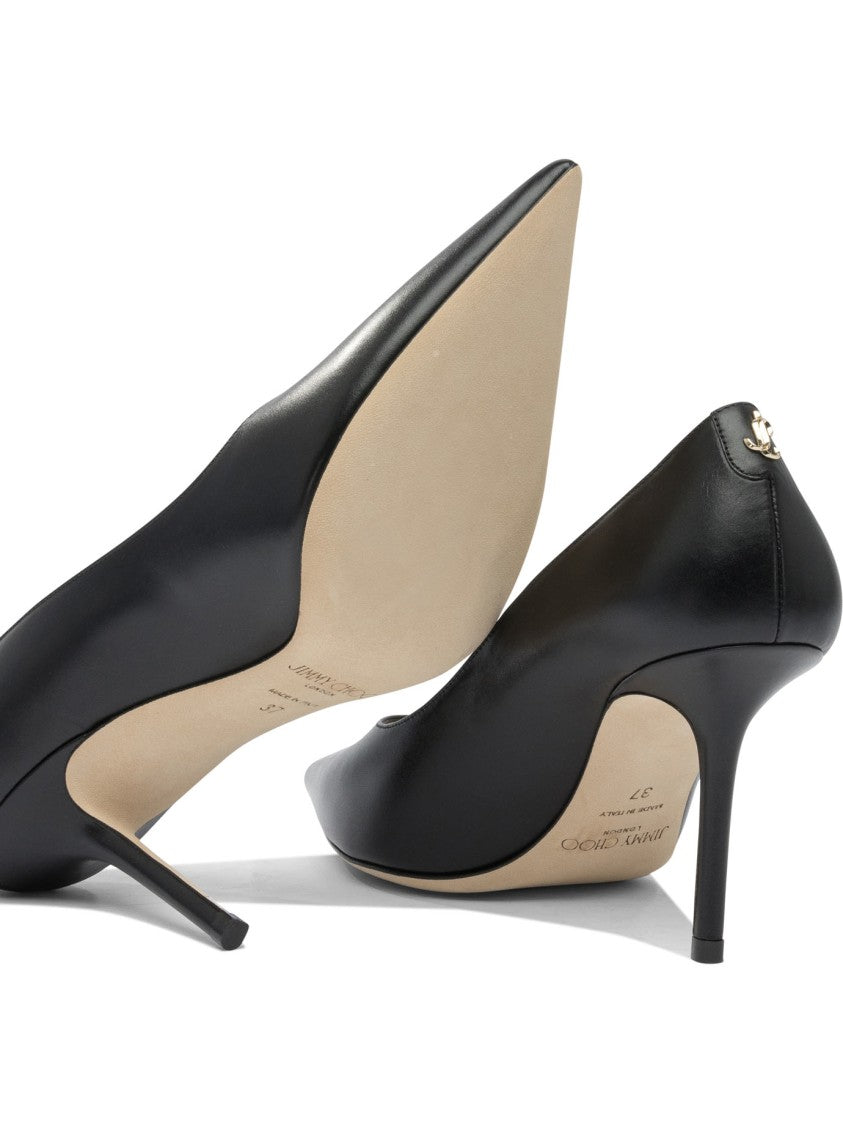 Jimmy Choo Pointed Toe Pumps With Mid-Height Stiletto