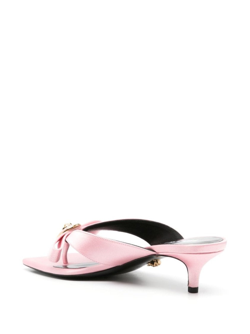 Versace Rose Pink Satin Sandals