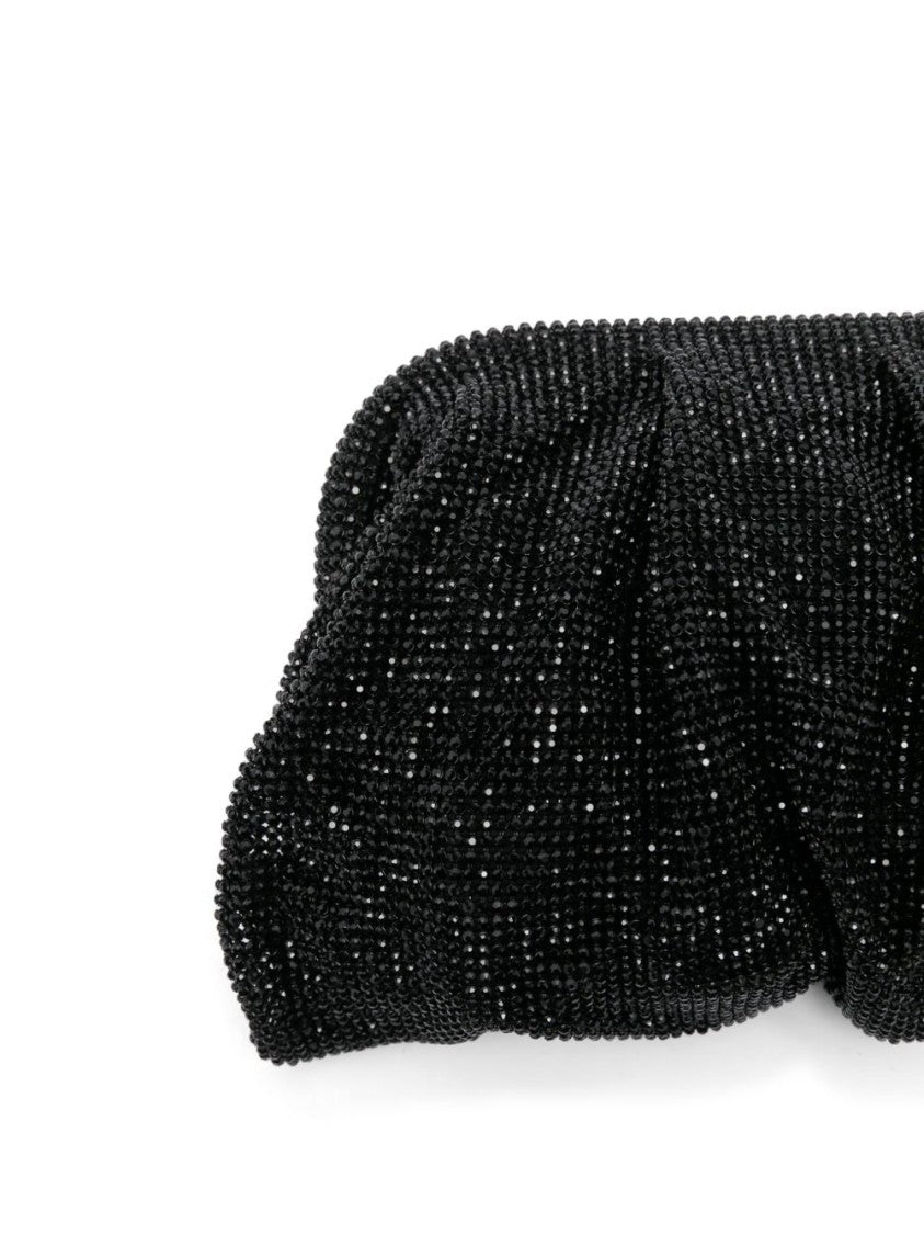 Benedetta Bruzziches Draped Crystal Mesh Clutch