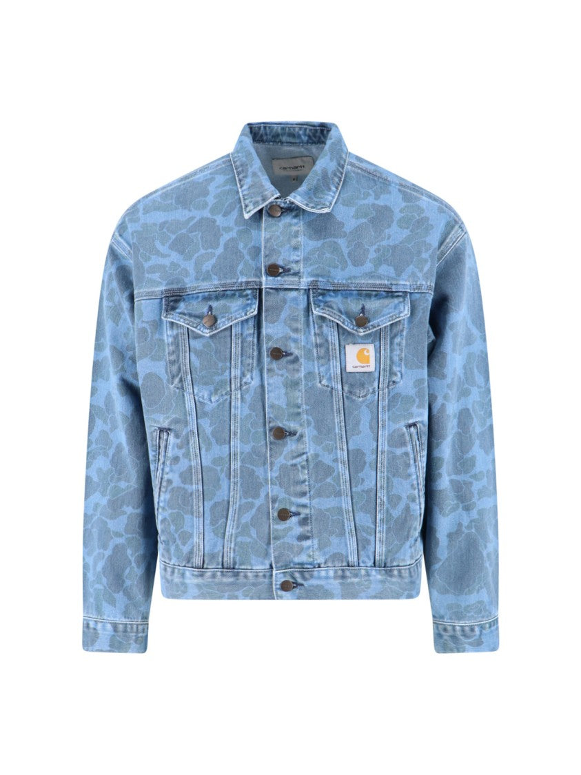 Carhartt Wip "Duck Helston" Jacket, In Light Blue Organic Cotton