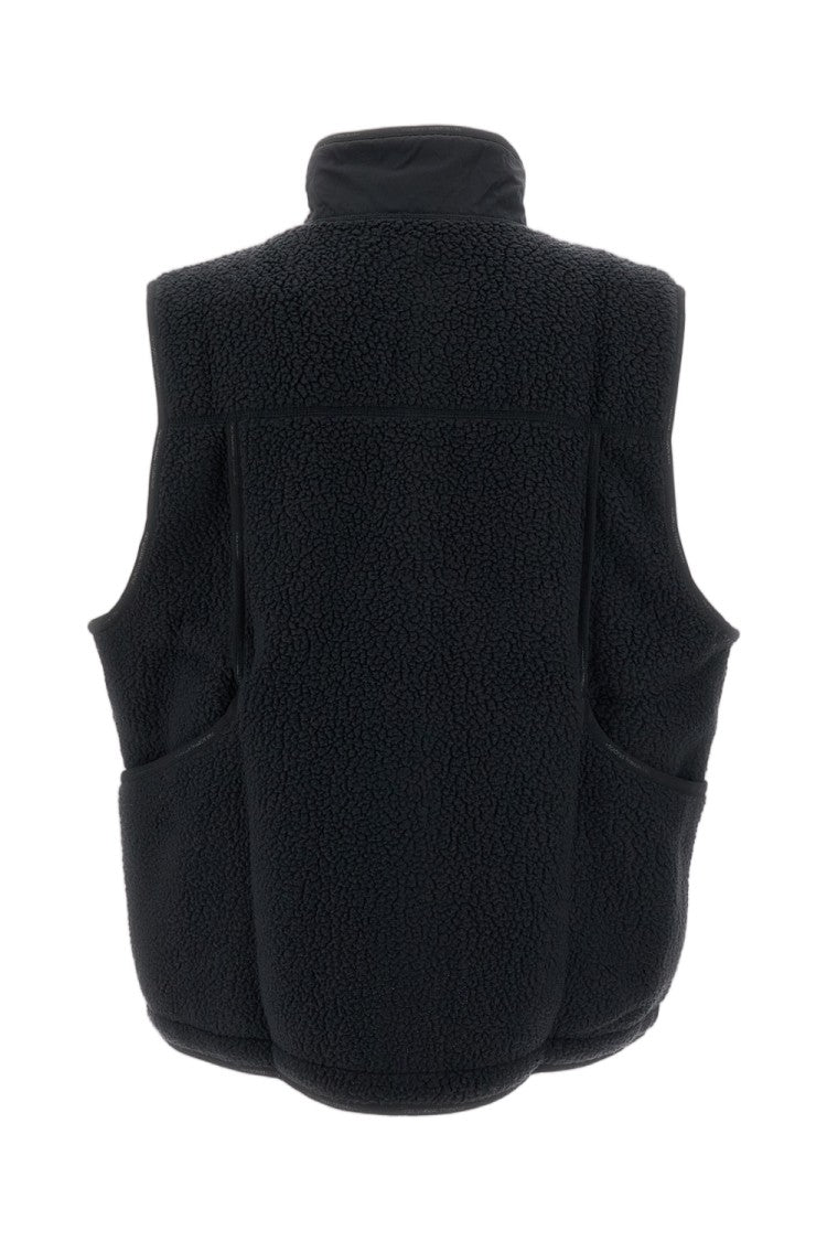 Pas Normal Studios Black Off-Race Pile Fleece Vest