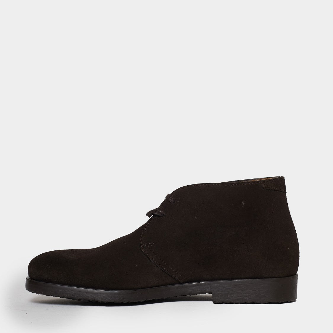 Rossano Bisconti Ankle Boot Tied In Soft Ebony Suede