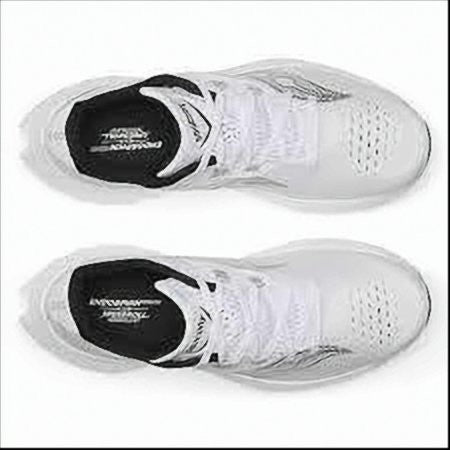 Saucony Breathable White Sneakers With Cushioned Midsole