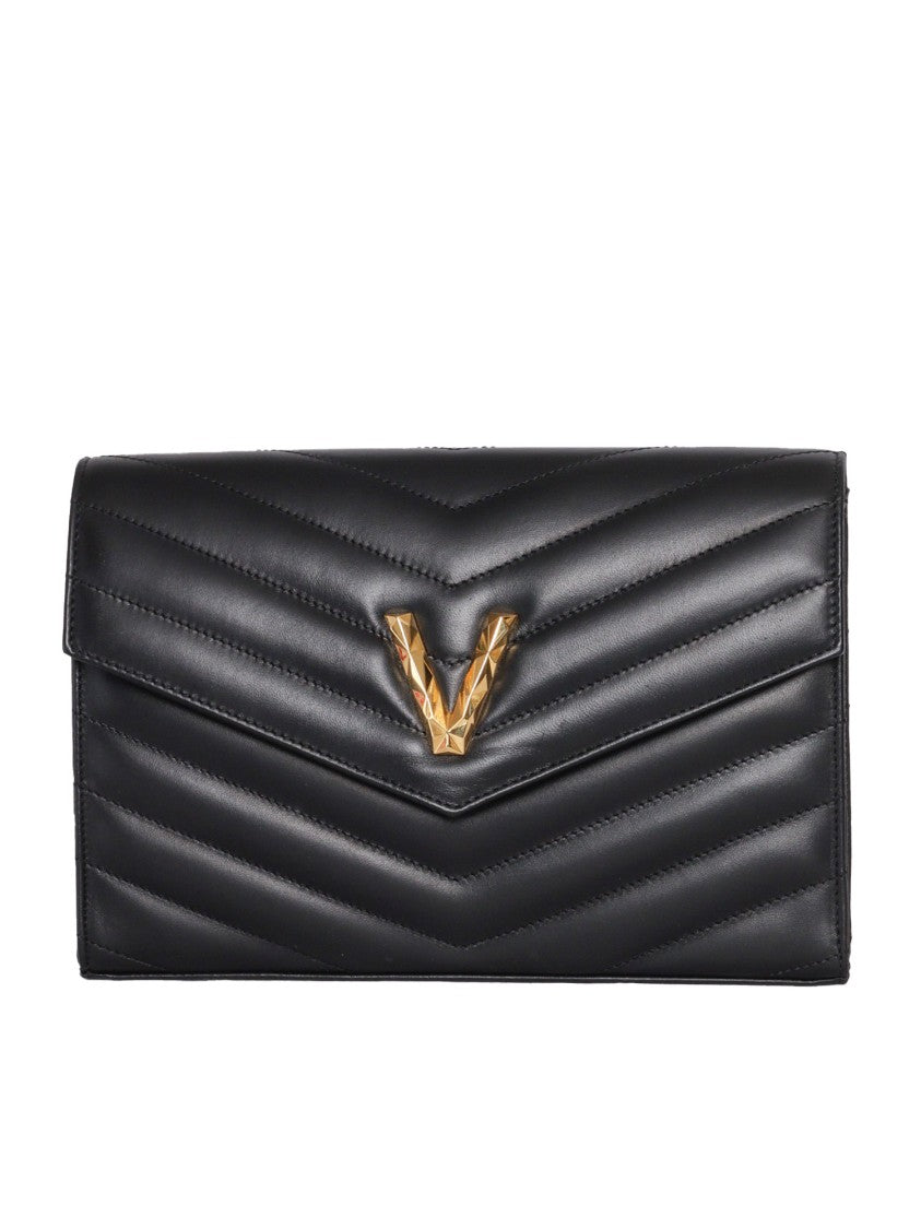 Via Roma 15 Striped Matelassè Bag