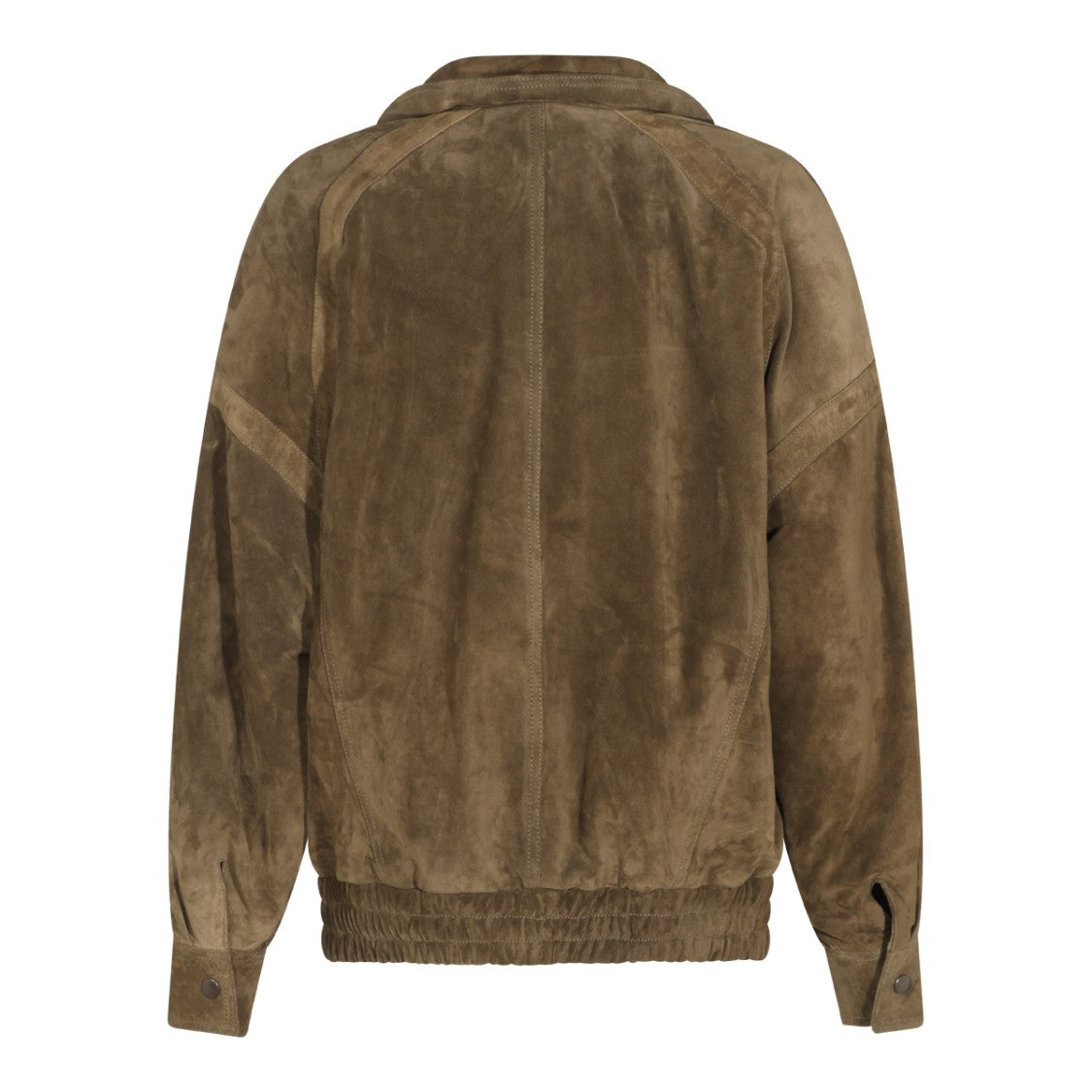 Saint Laurent Brown Zip Flap-Pocket Suede Relaxed-Fit Jacket