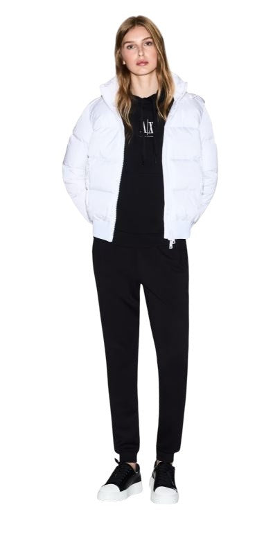 Armani Exchange Puffer Coat With High Collar