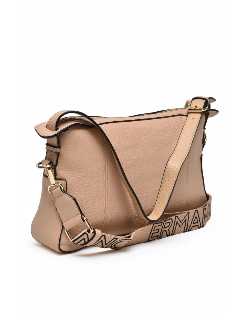 Ermanno Firenze Violeta Shoulder Bag With Textured Finish And Adjustable Strap