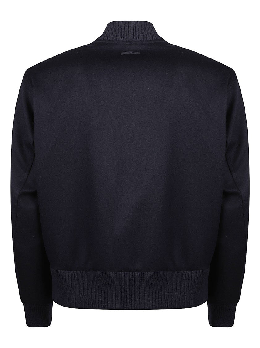 Lardini Virgin Wool Bomber Jacket