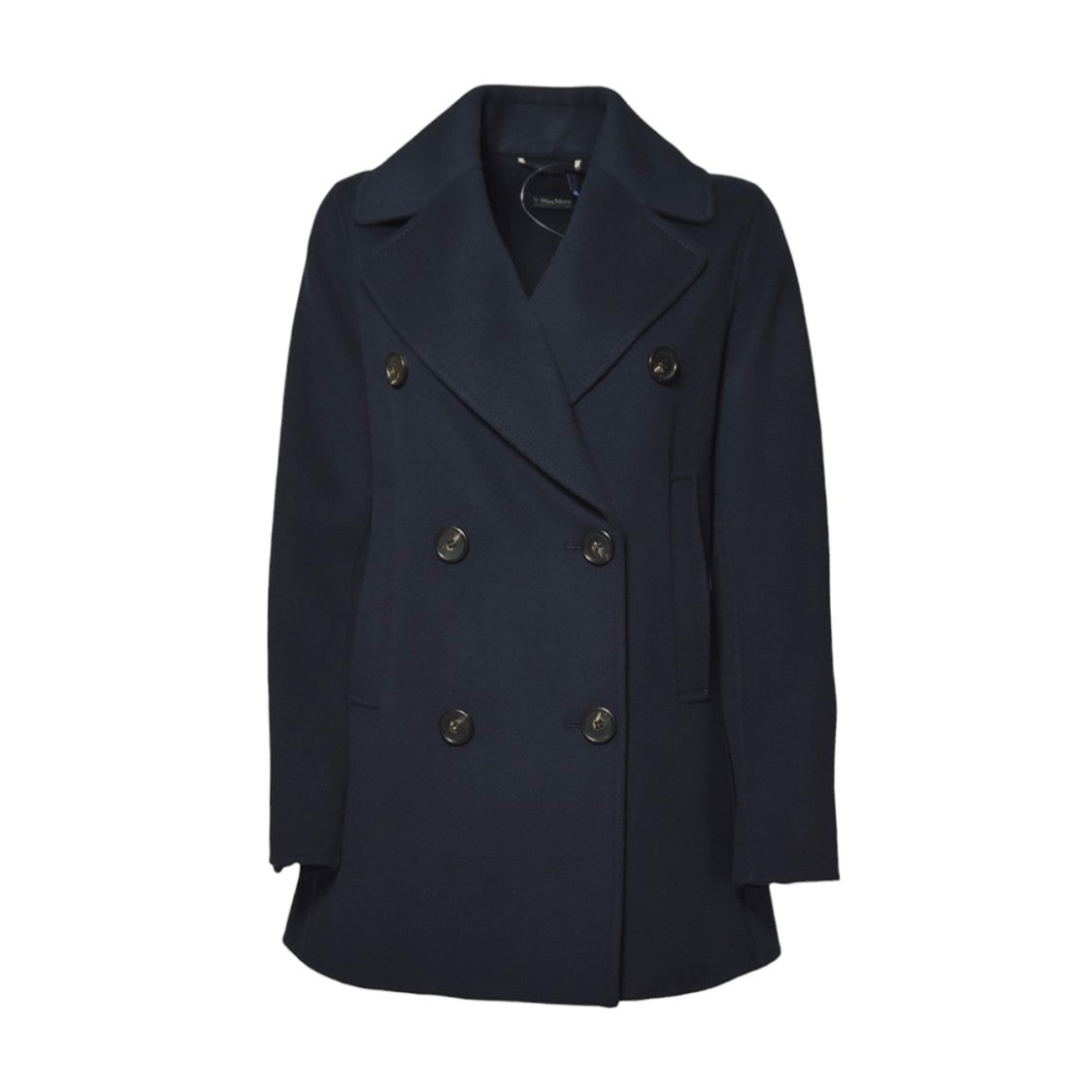 Max Mara Double-Breasted Tailored Caban With Notched Collar