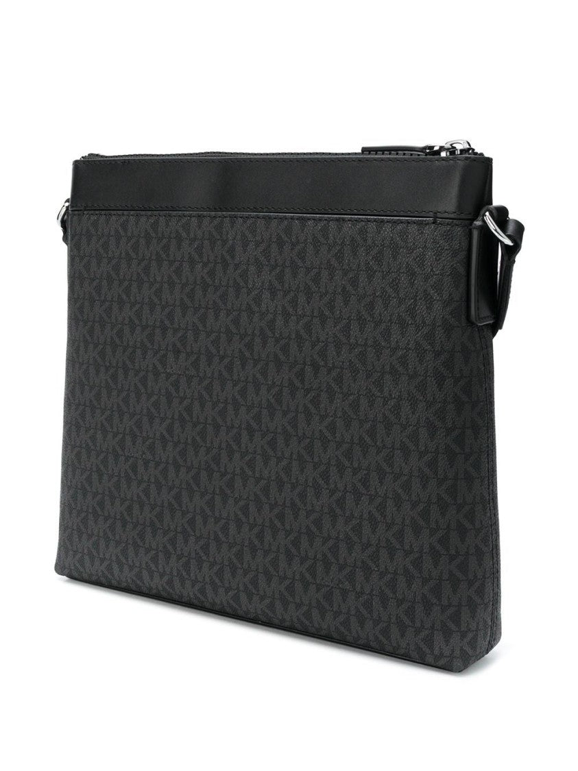 Michael Kors Textured Black Messenger Bag