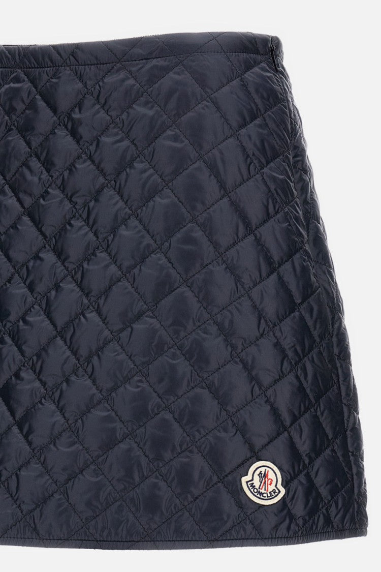 Moncler Flared Skirt With Quilted Pattern