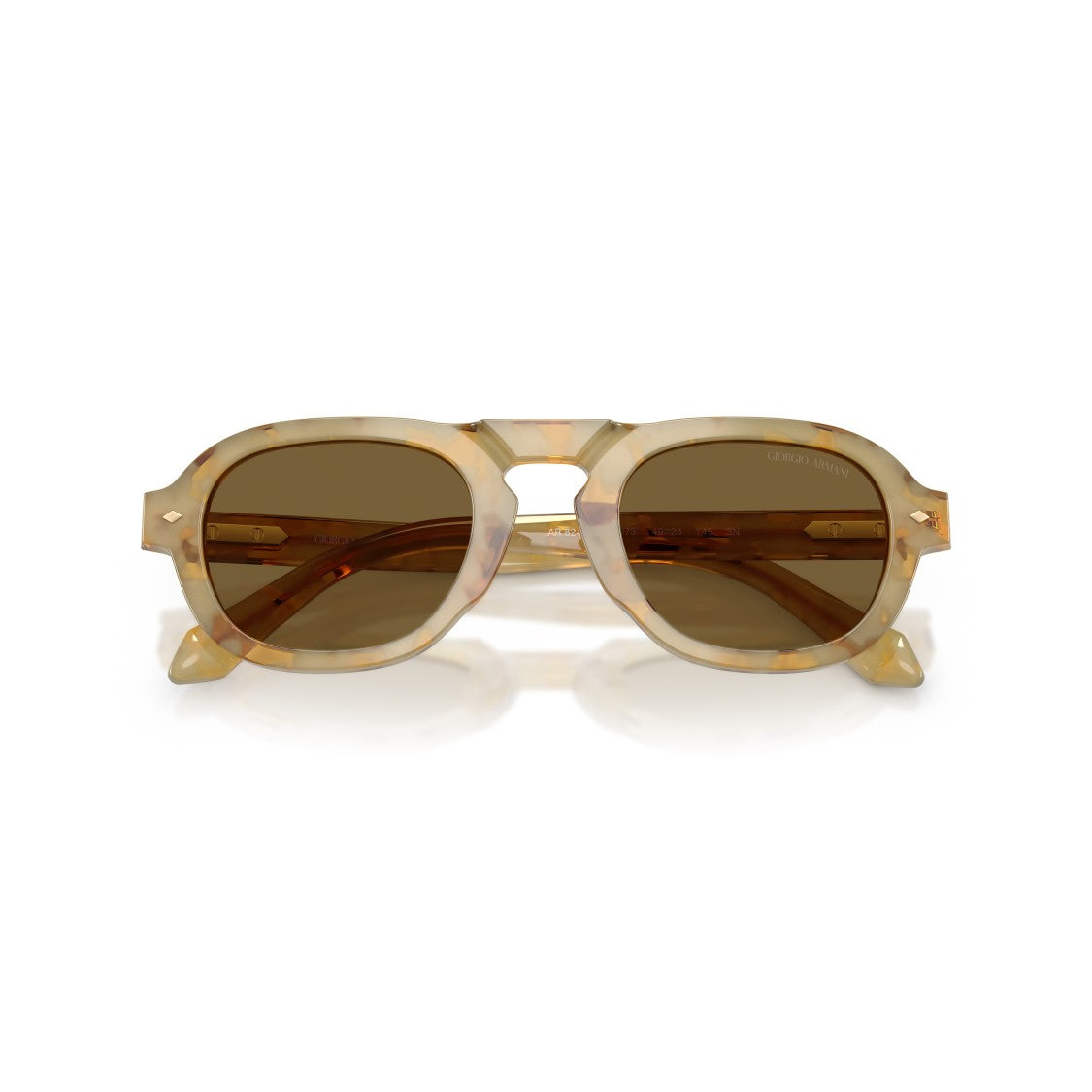 Giorgio Armani 0Ar8244 Translucent Acetate Sunglasses With Brown Tinted Lenses