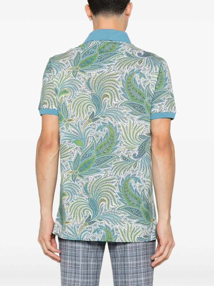 Etro Paisley Print Polo