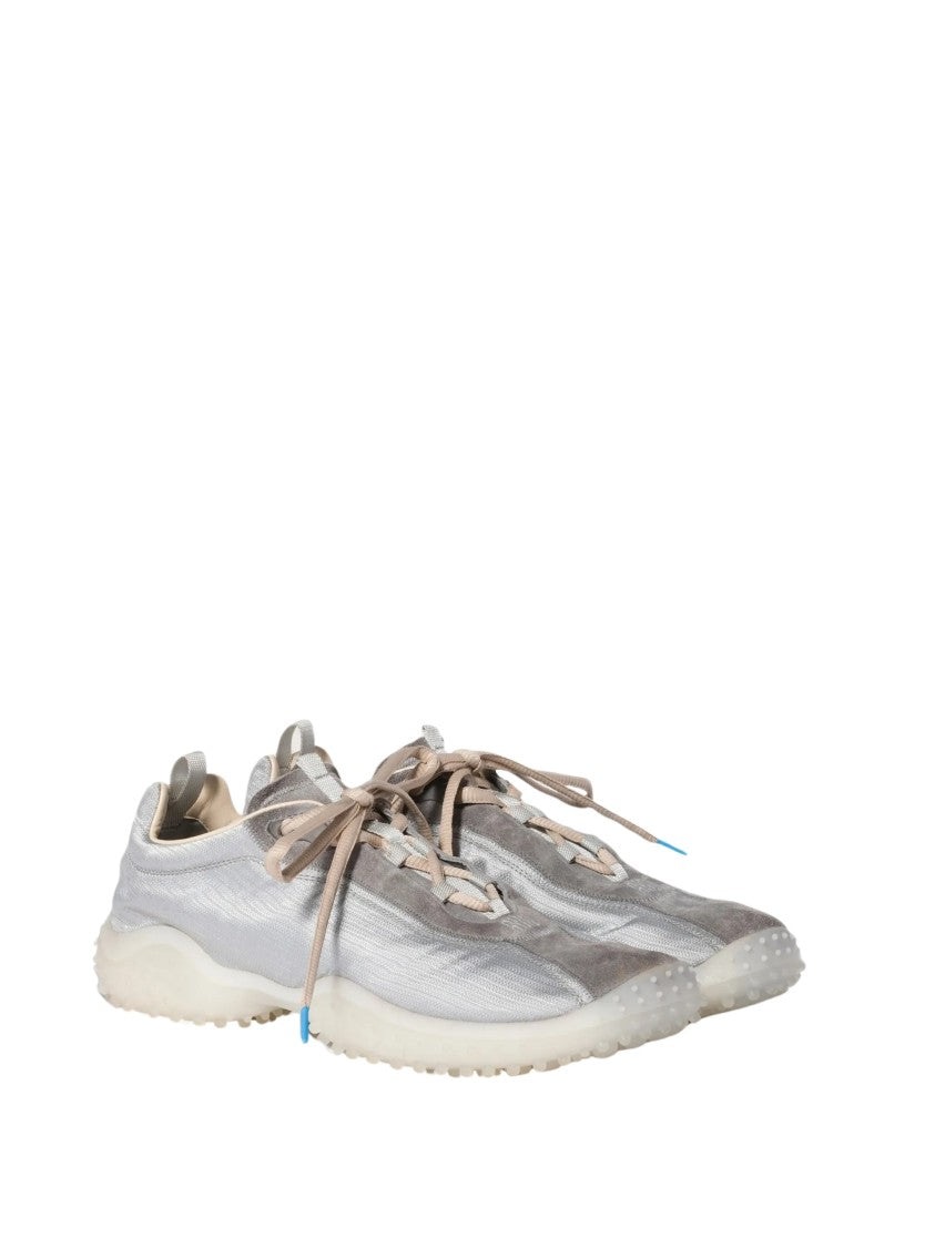 Miu Miu Translucent Beige Laces Low-Top Sneakers