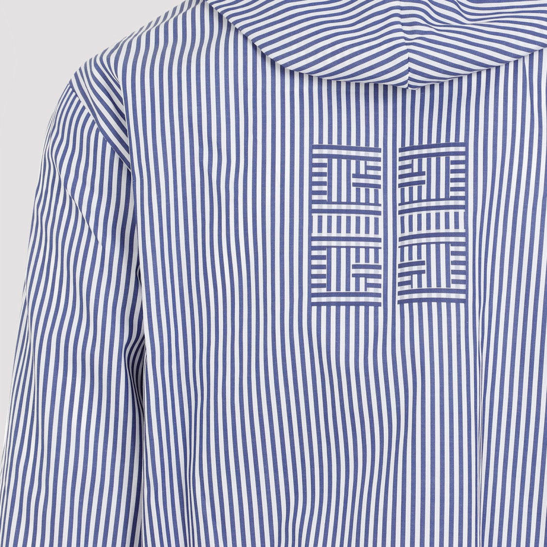 Givenchy Blue Cotton Shrunken Windbreaker Jacket