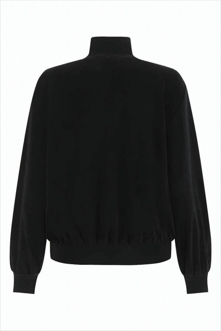 Prada Black Cotton-Blend Jacket With High Collar