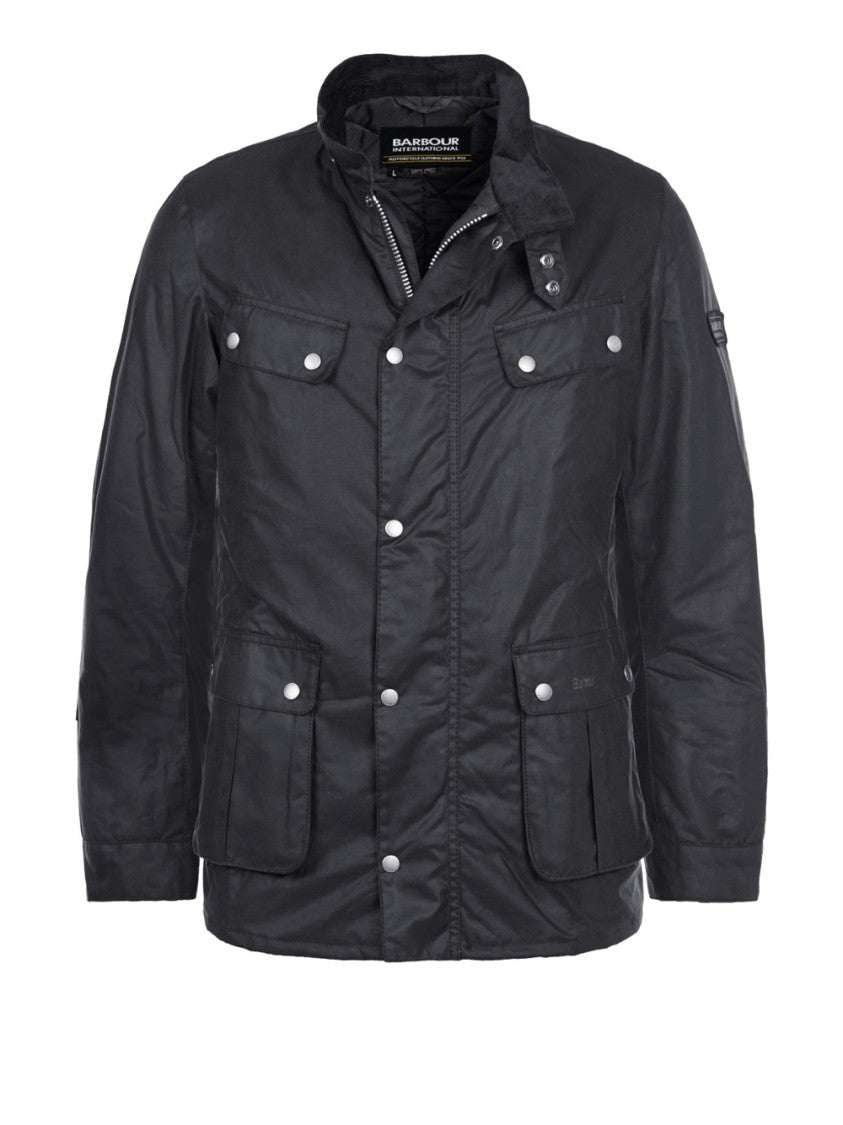Barbour Duke Wax Jacket With Stand Collar