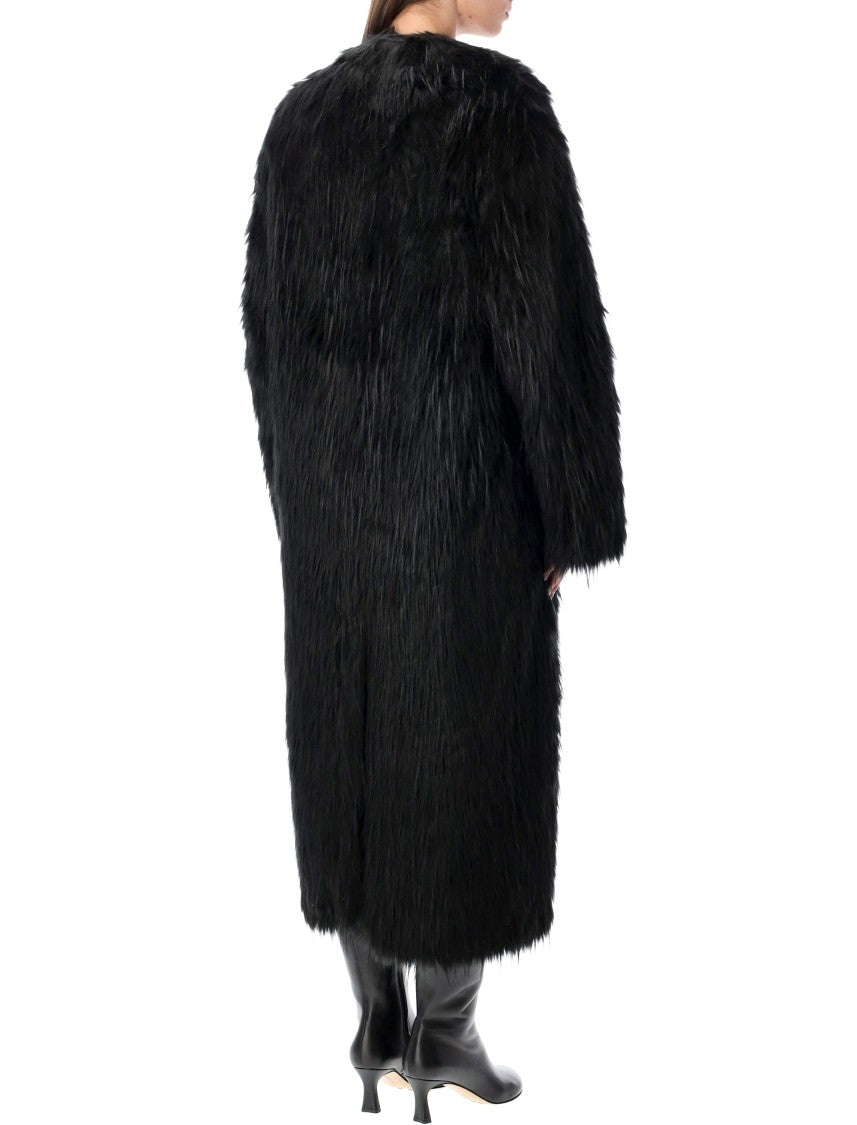 Stand Studio Carolina Long Faux Fur Coat