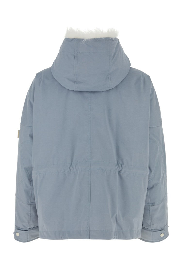 Yves Salomon Relaxed-Fit Hooded Jacket With Faux Fur Lining