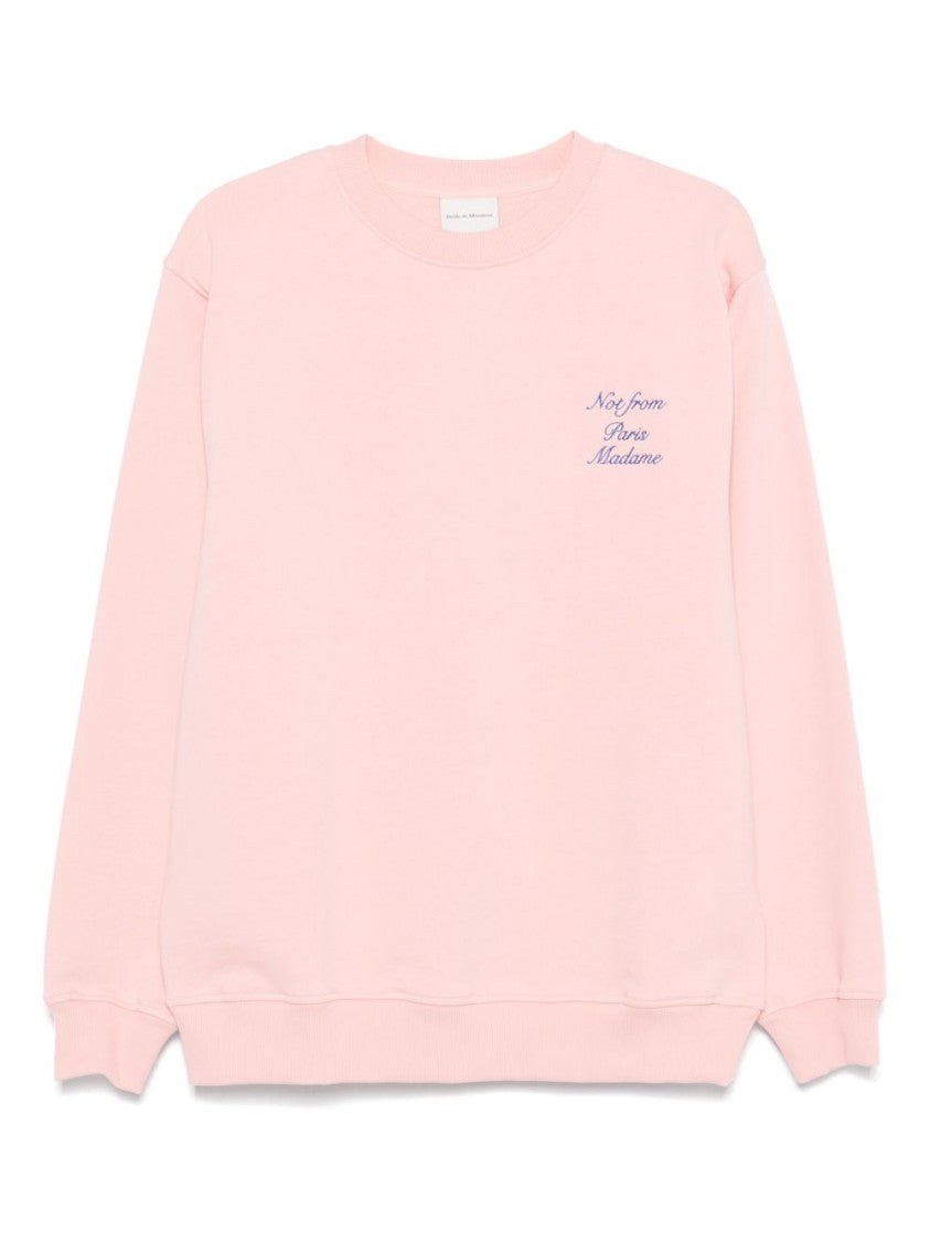 Drôle De Monsieur Crew Neck Sweatshirt With Subtle Logo Design