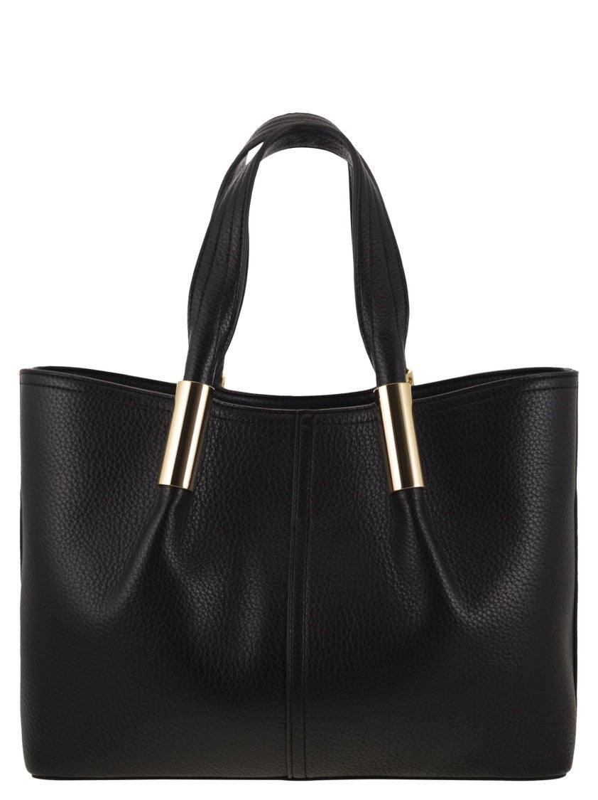Elisabetta Franchi Medium Tote Bag With Logo Details