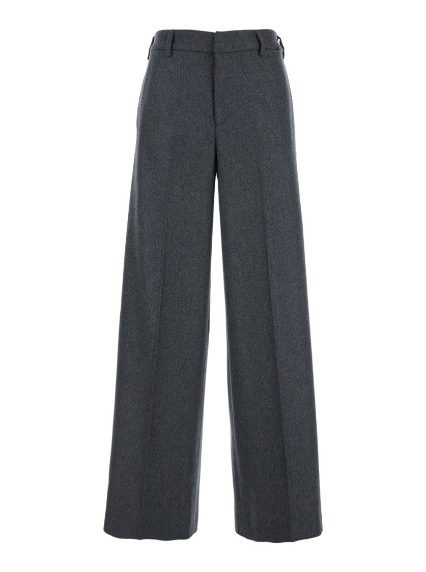 Pt Torino Half Elasticated Waist Wide-Leg Pants