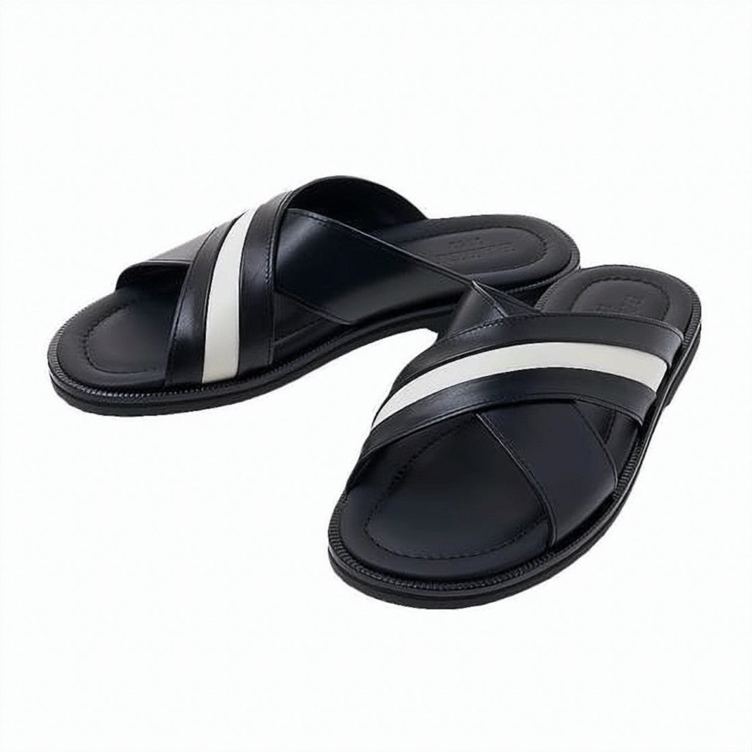 Bally Mules With Crossed Leather Straps