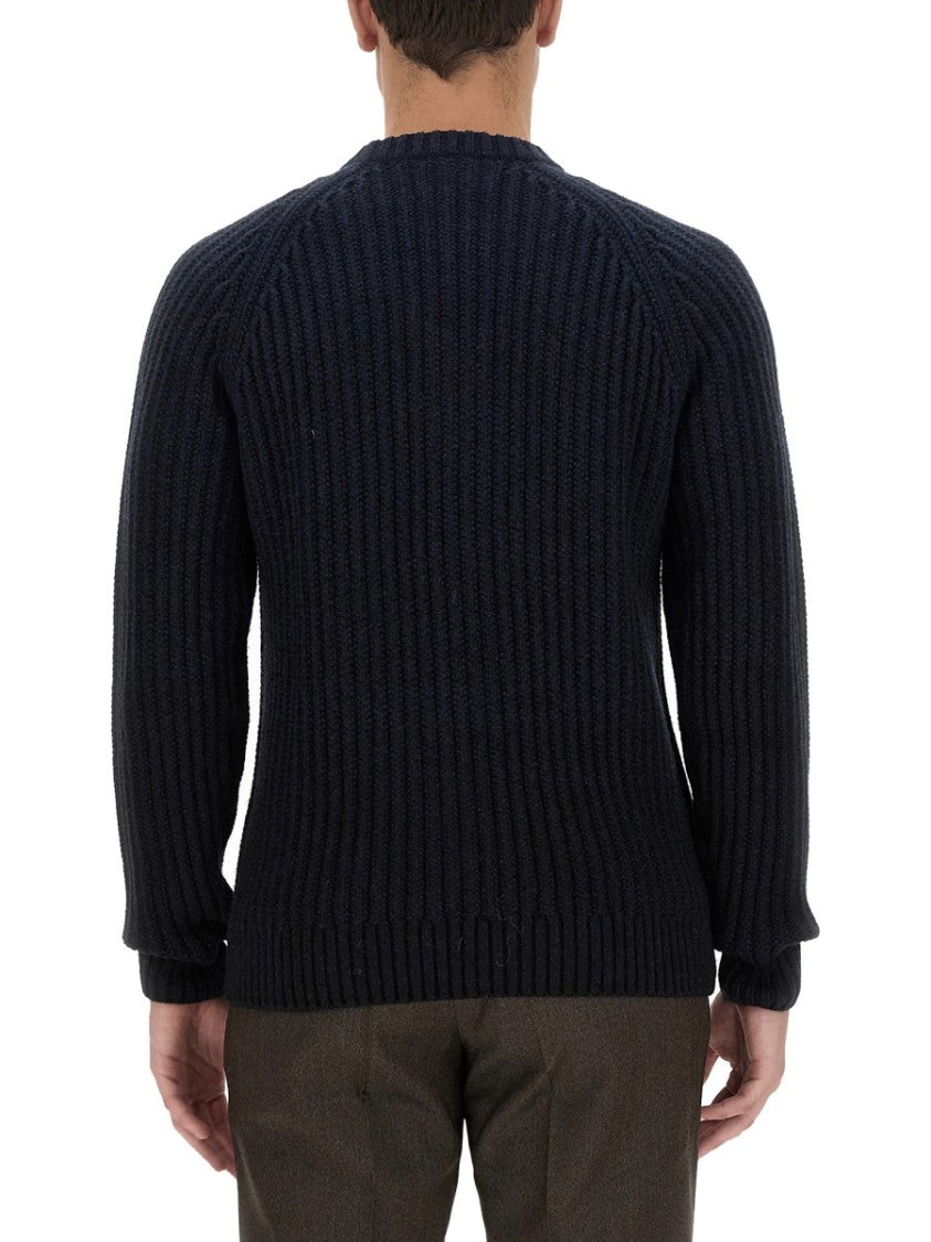 Brioni Textured Ribbed Cashmere And Virgin Wool Sweater