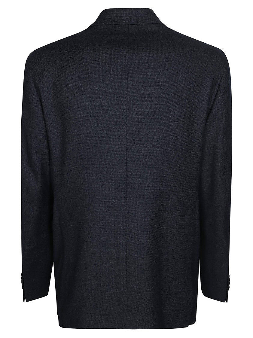 Tagliatore Single-Breasted Wool Suit With Micro-Pattern