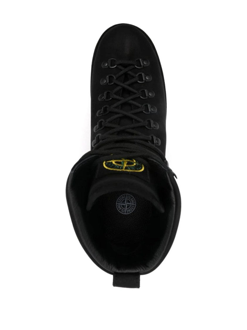 Stone Island Leather Ankle Boots