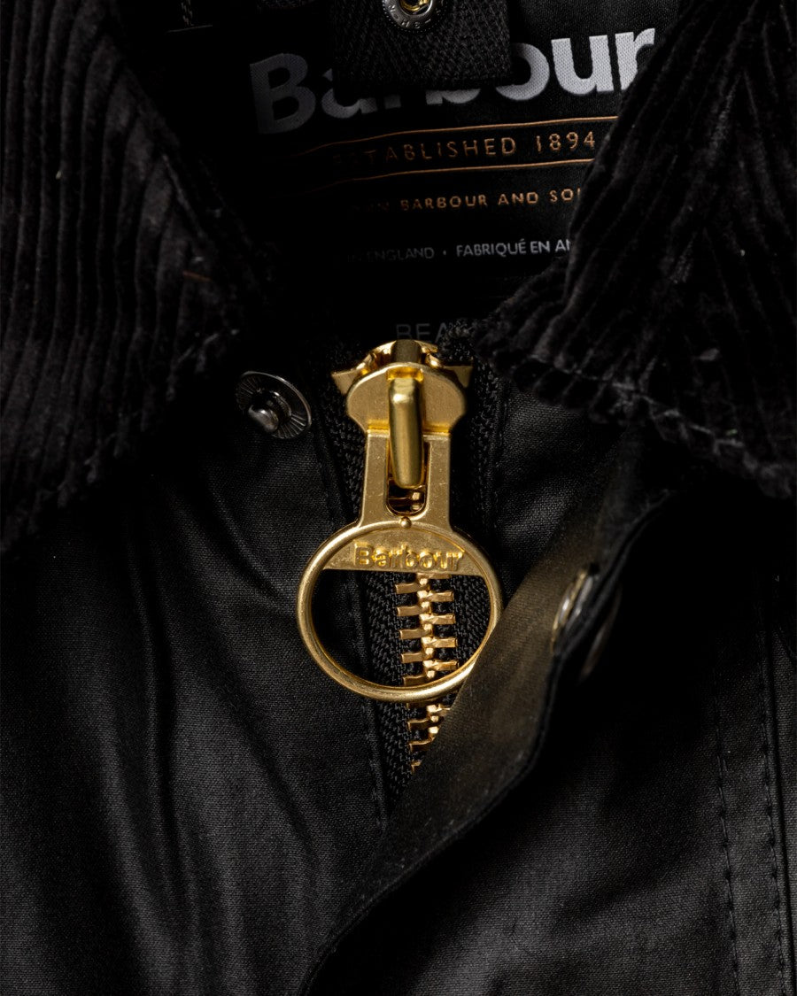 Barbour Beaufort Waxed Jacket With Detachable Hood