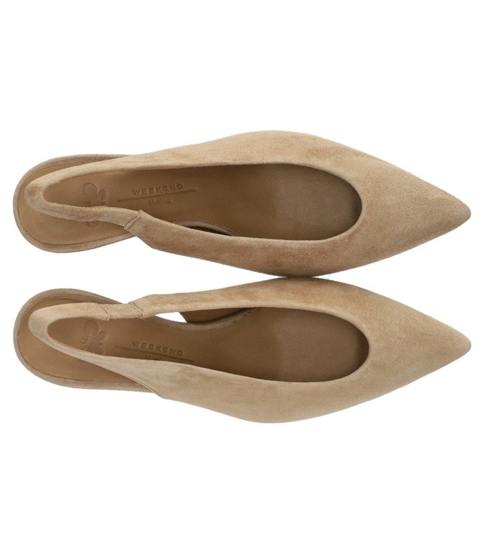 Max Mara Orma Beige Slingback Pump