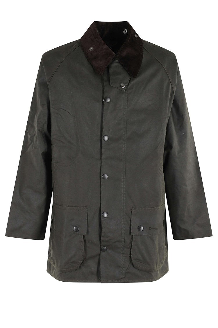 Barbour Olive Green Waxed Cotton Beaufort Jacket