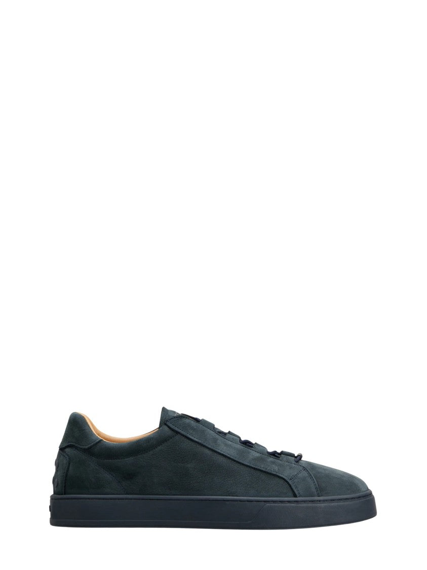 Tod's Blue Minimalist Nubuck Sneakers