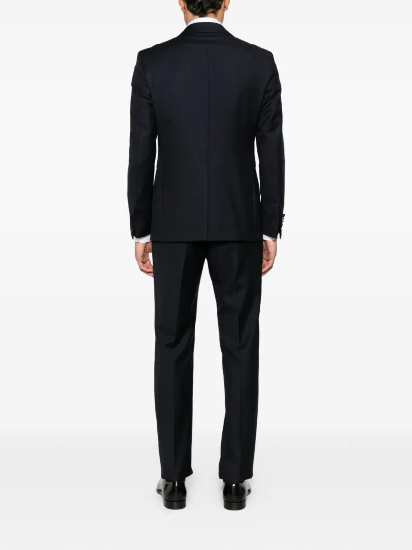 Tagliatore Black Bruce Satin Suit