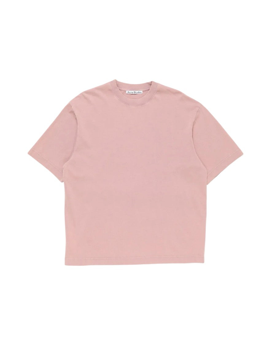Acne Studios Relaxed-Fit Vintage-Inspired Pink T-Shirt With Crew Neckline