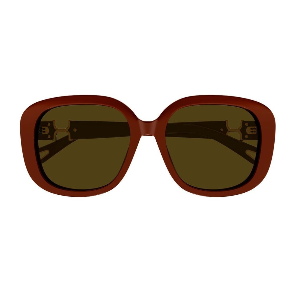 Chloé Ch0303sk Marcie-Linea Chloé Glossy Burgundy Rectangular Sunglasses