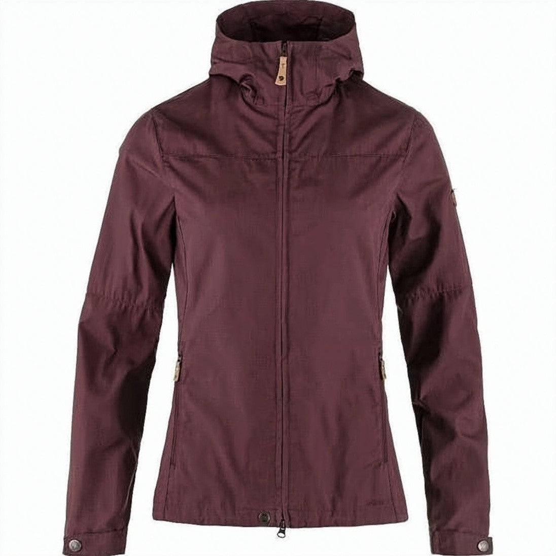 Fjallraven Kanken Fitted Burgundy Jacket With High Collar