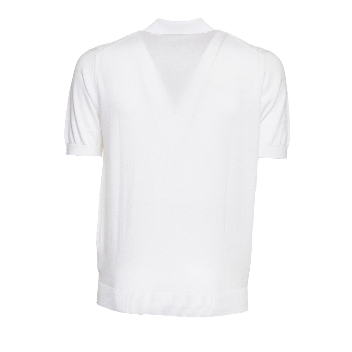 Fedeli Felipe Giza Cotton V-Neck Polo Shirt