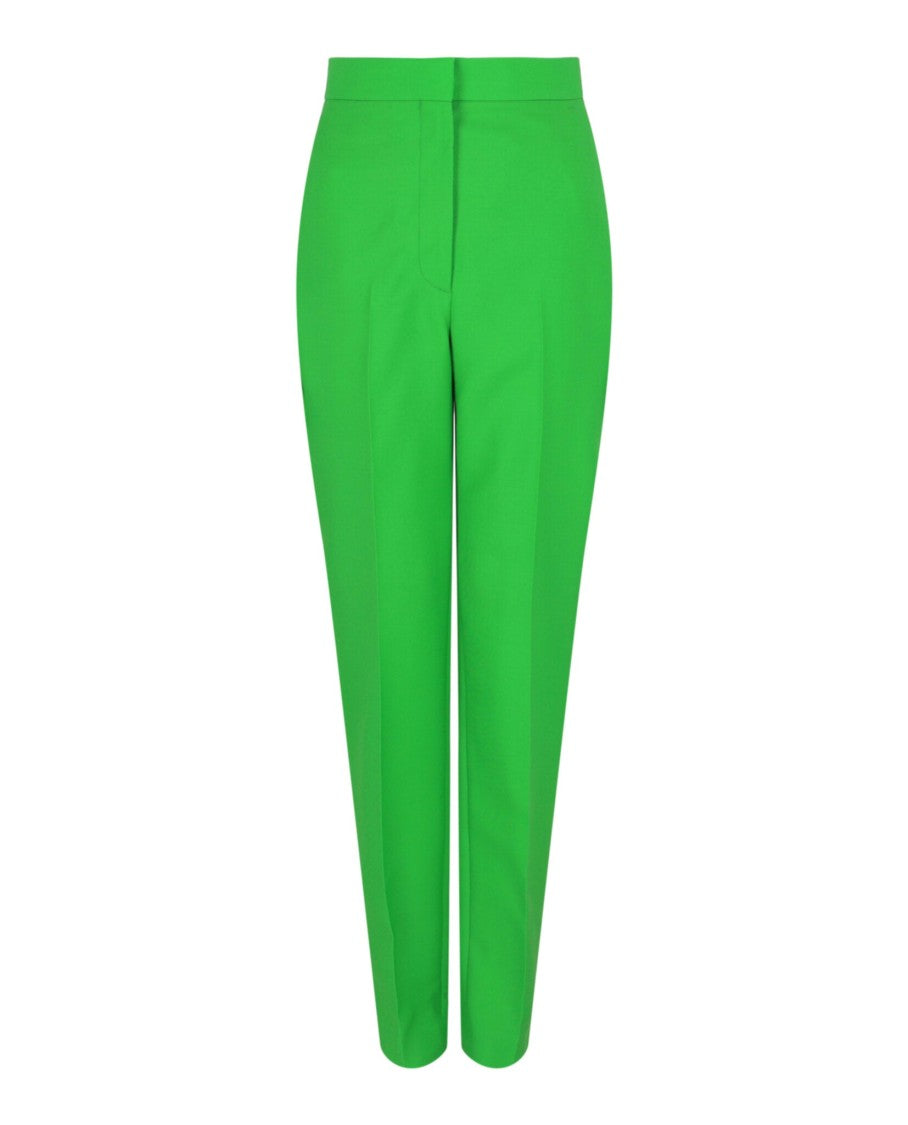 Alexander Mcqueen Mid Rise Wool-Blend Trousers
