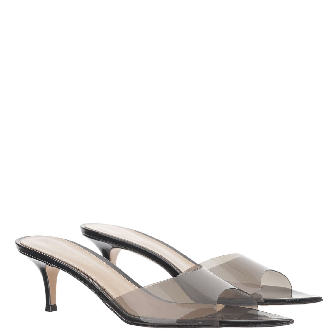 Gianvito Rossi Open-Toe Sandals With Transparent Strap And Pointed Design