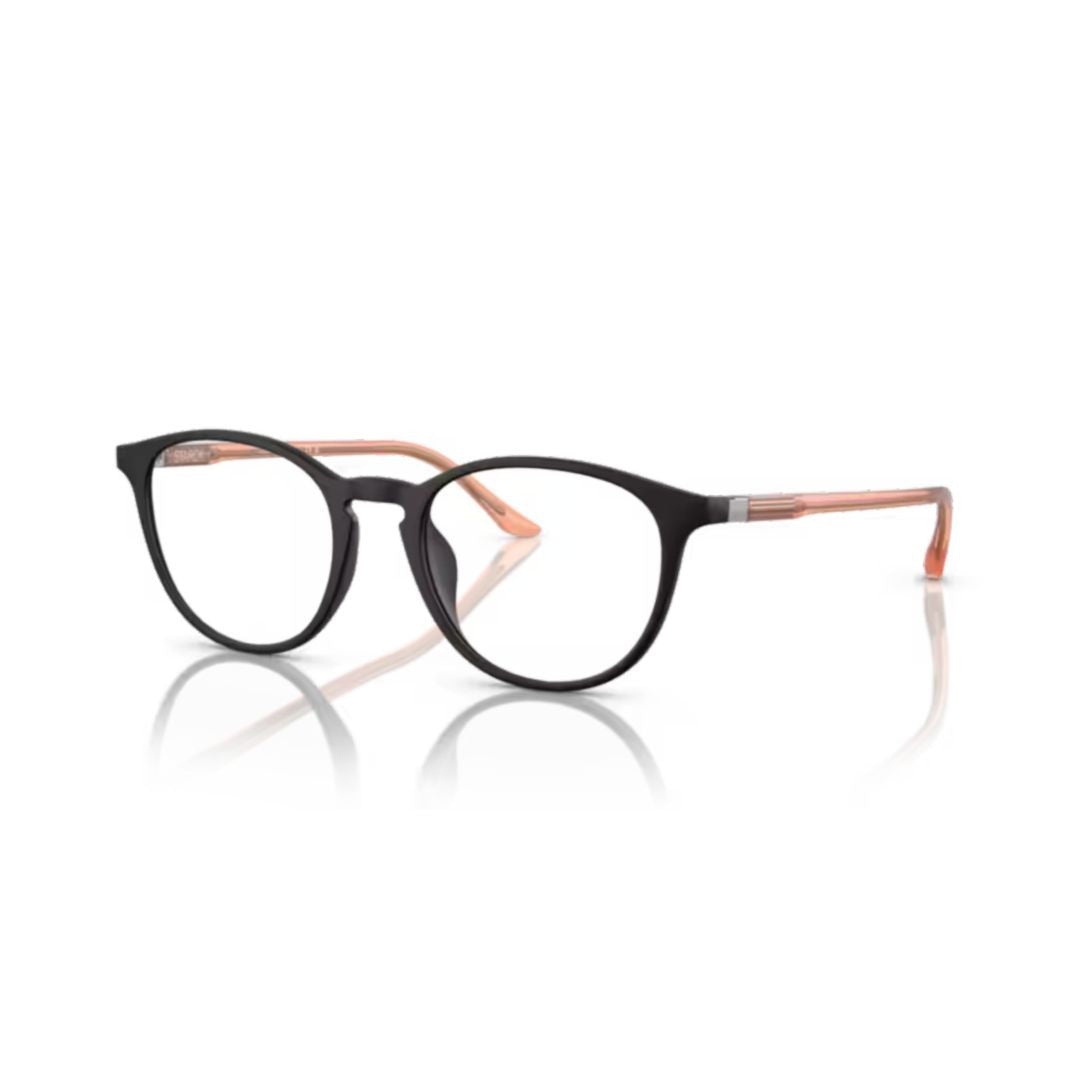 Starck 3074 Vista Rounded Frame Eyeglasses With Matte Black Front