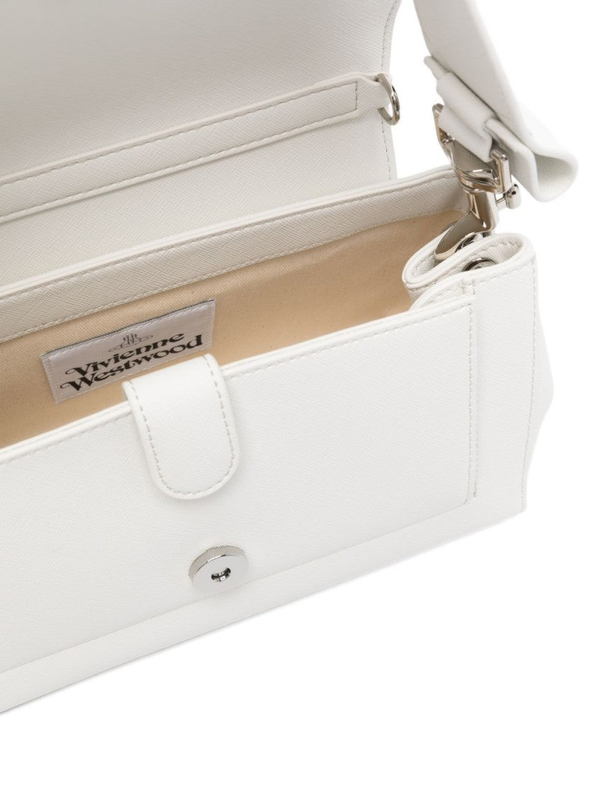 Vivienne Westwood Classic Minimalist Grained Leather Top Bag