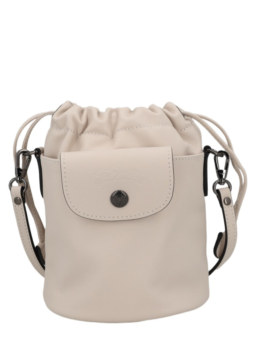 Longchamp Small Bucket Bag With Drawstring Closure And Adjustable Strap