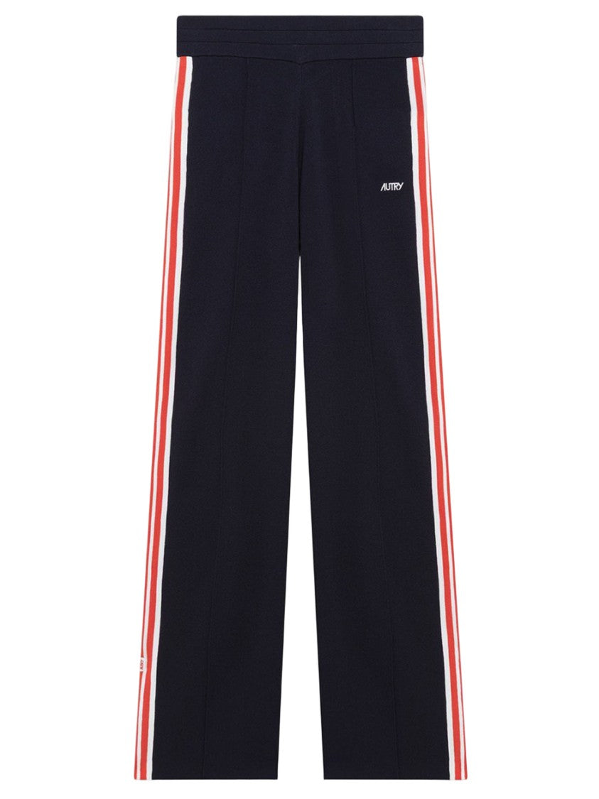 Autry Viscose Blend Contrast Panel Pants