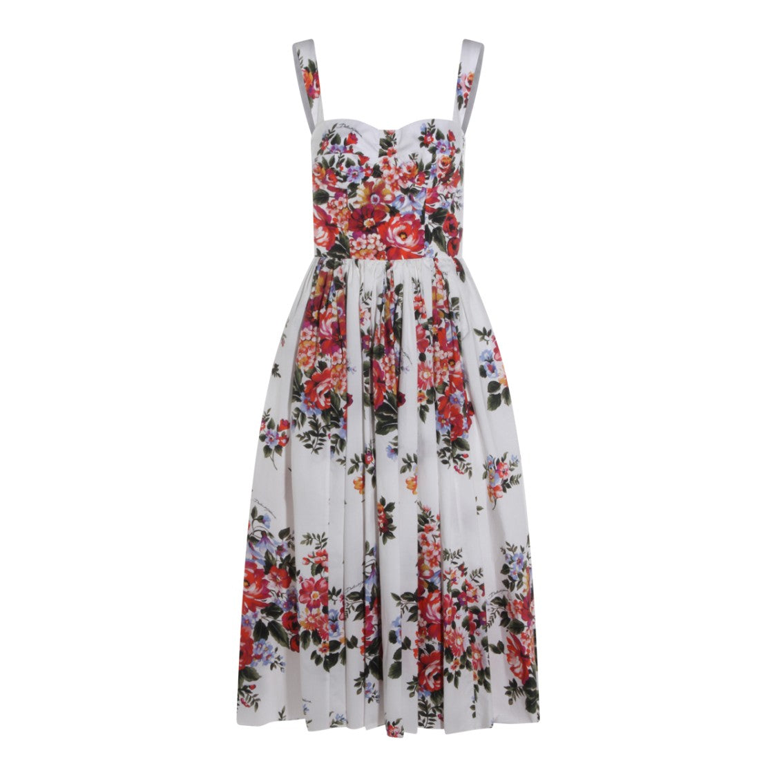 Dolce & Gabbana Multicolor Floral Midi Dress