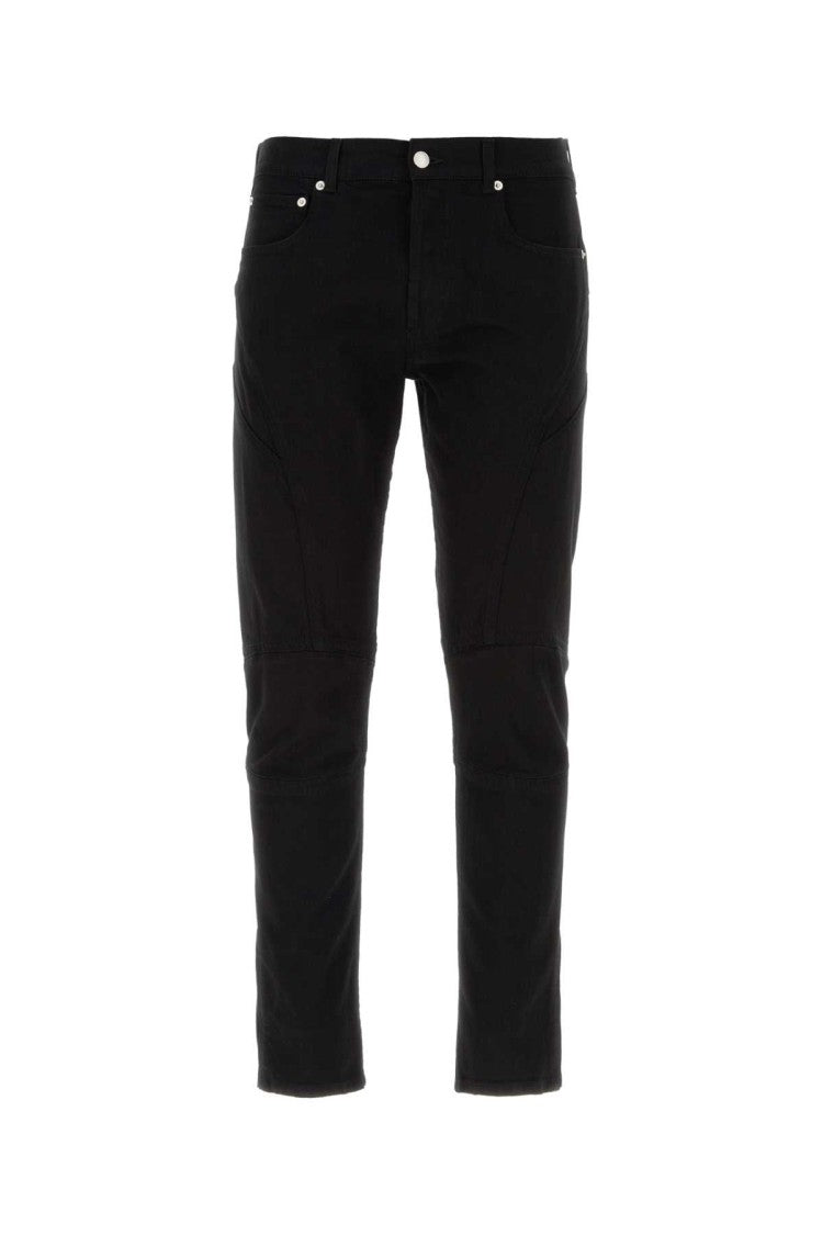 Alexander Mcqueen Black Stretch Denim Jeans