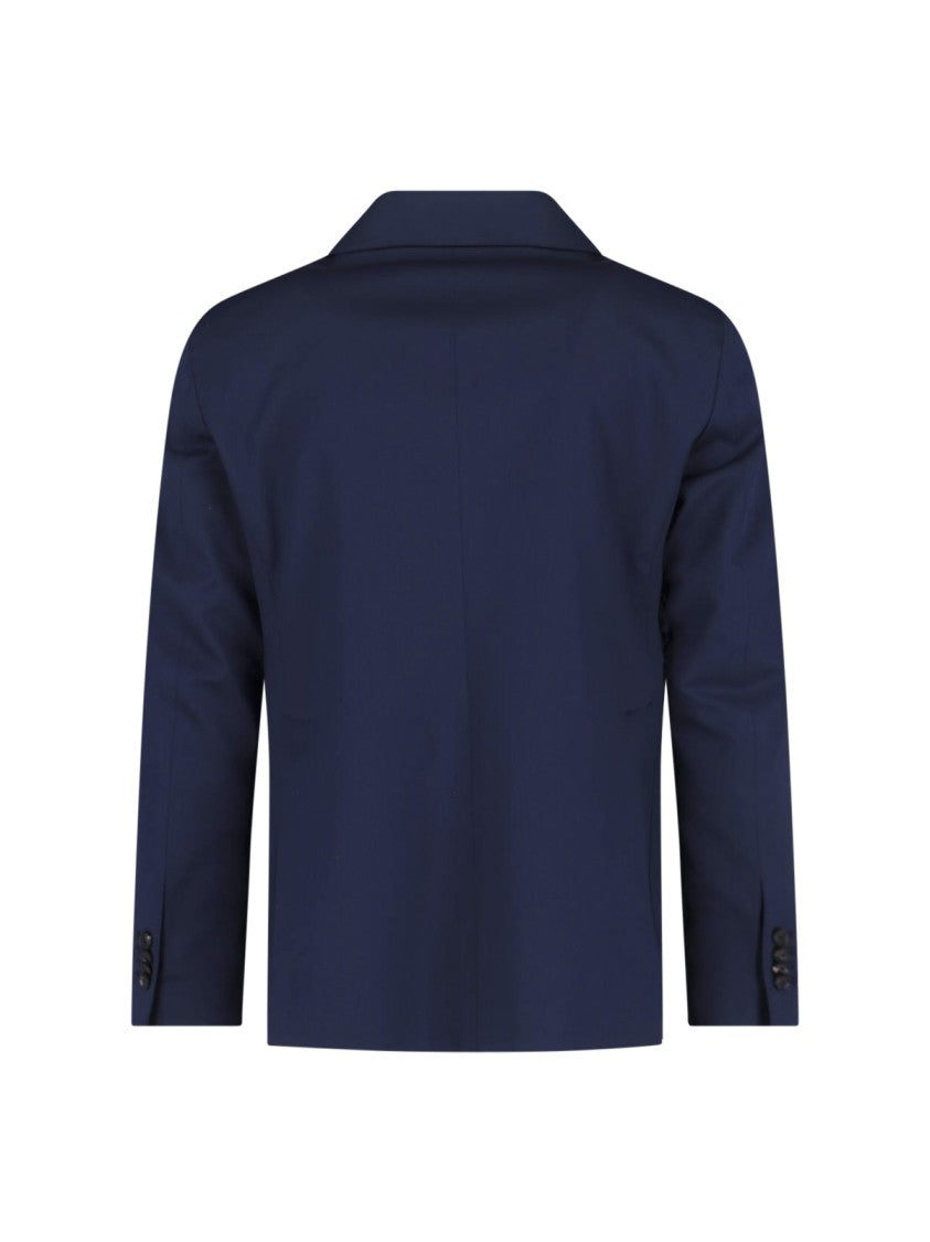 Tagliatore Tailored Black Dress With Notched Lapel