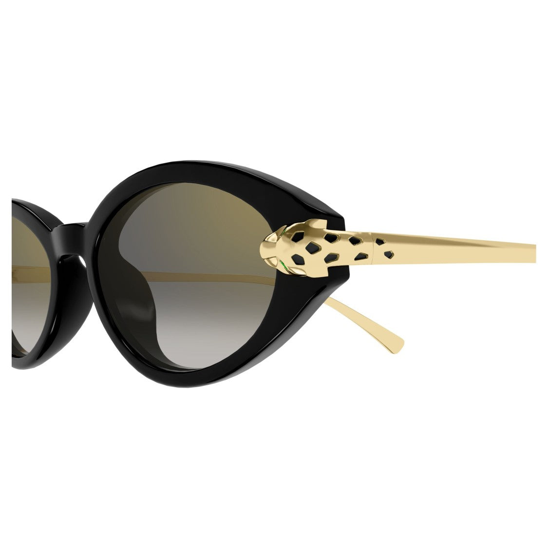 Cartier Ct0634s Oval-Shaped Black Acetate Sunglasses