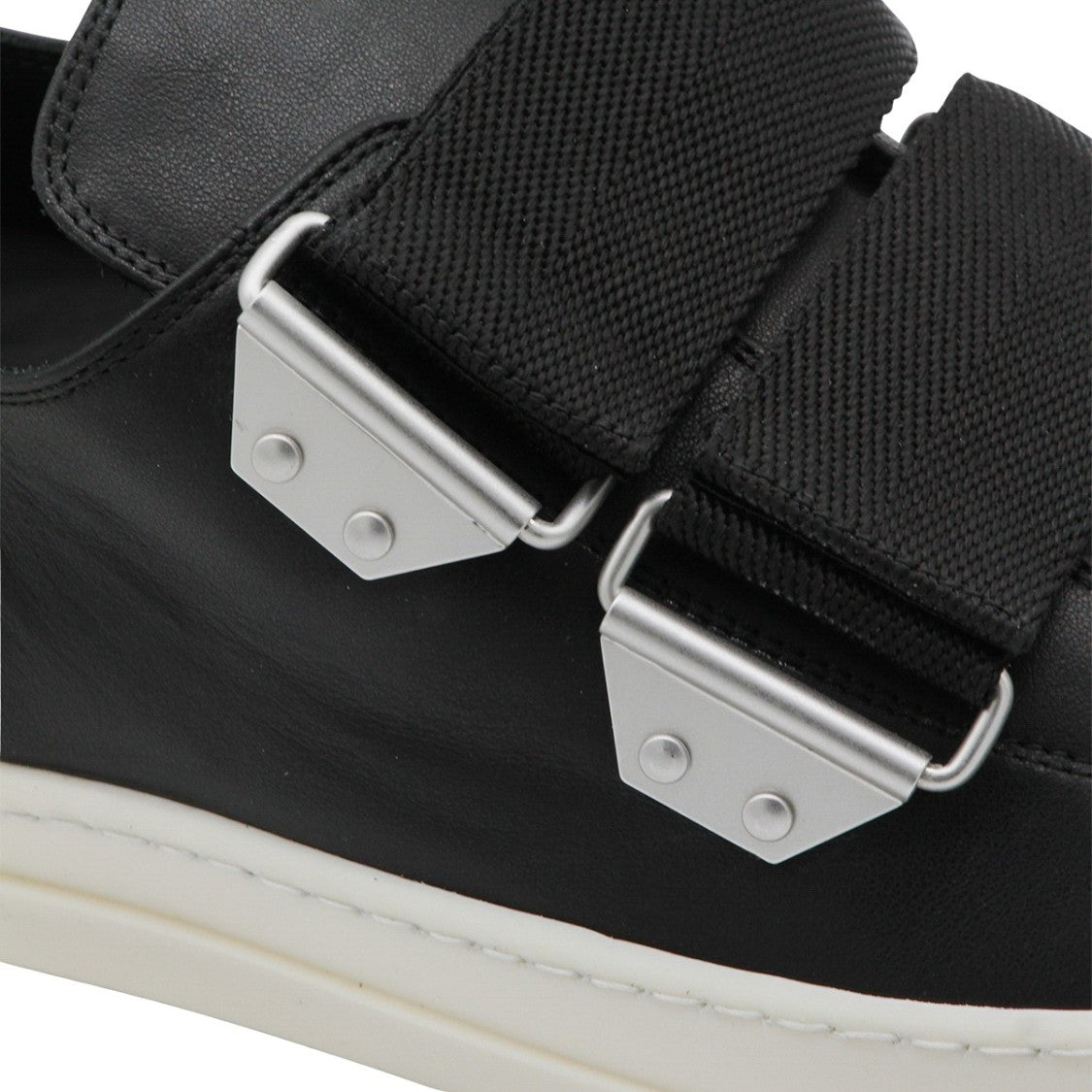 Rick Owens Black Sneakers With Contrasting Rubber Toe Cap